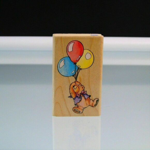 Balloons Rubber Stamps Bearys Party Balloons Craft - Picture 2 of 6